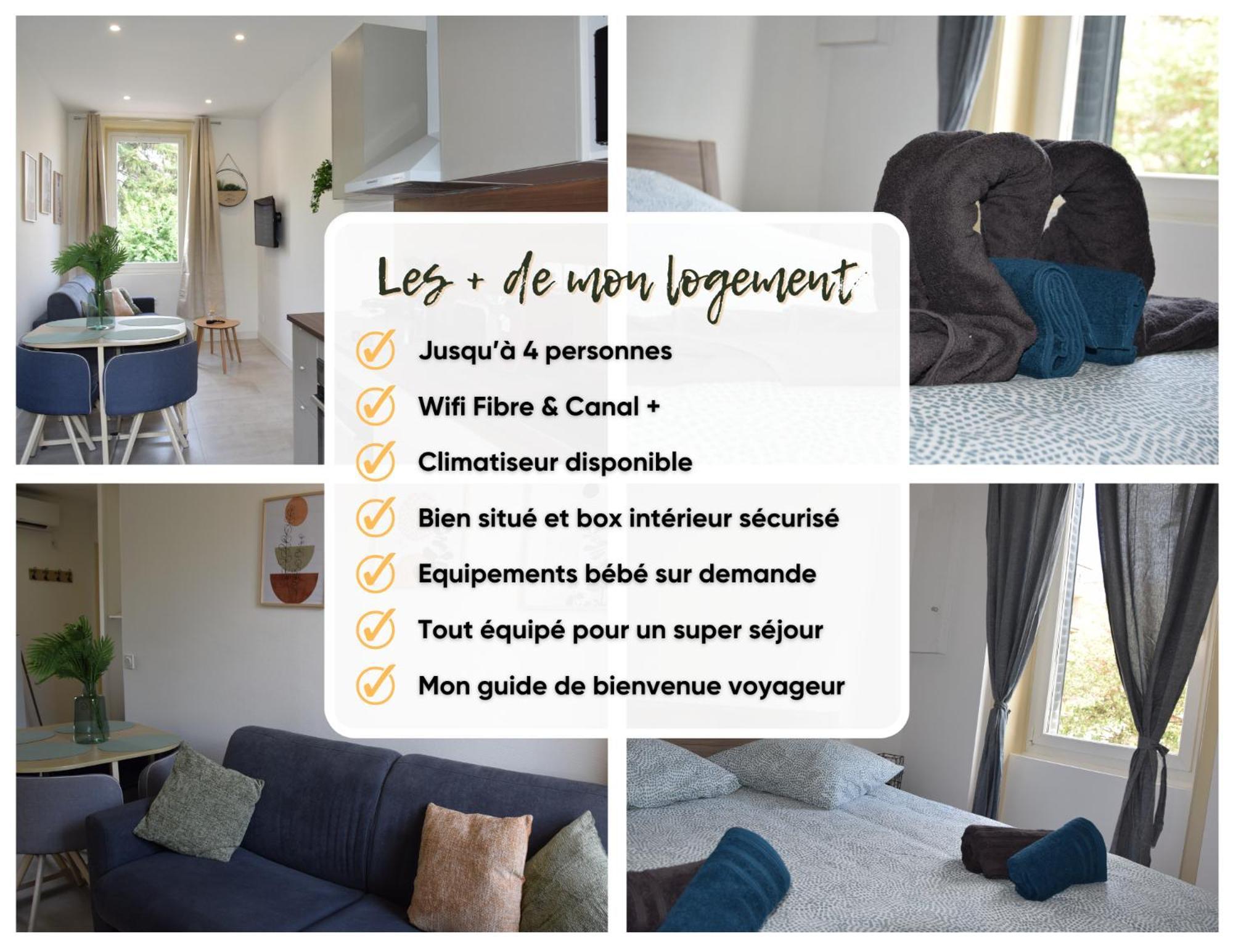 Elegant T2 A Bron, Tramway A 2Min, Box Parking, 4Personnes Apartamento Exterior foto